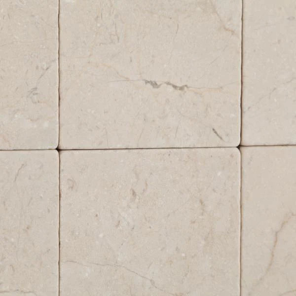 Crema Marfil 4x4 Tumbled Field Tile