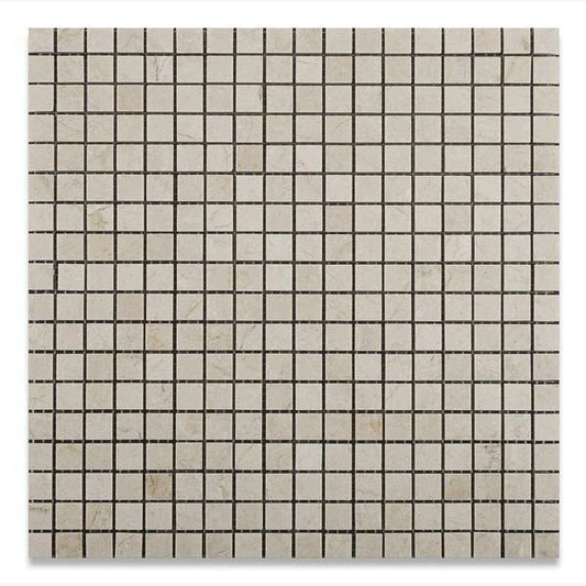 Crema Marfil 5/8x5/8 Polished Mosaic Tile 1 piece