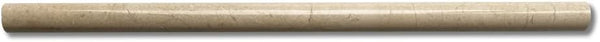 Crema Marfil Spanish Marble 1/2x12 Pencil Liner Trim Molding Wall Tile Polished