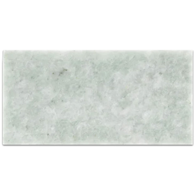 Ming Green 3x6 Polished Marble Floor Wall Tile for Kitchen Backsplash, Bathroom Shower, Fireplace, Accent Decor