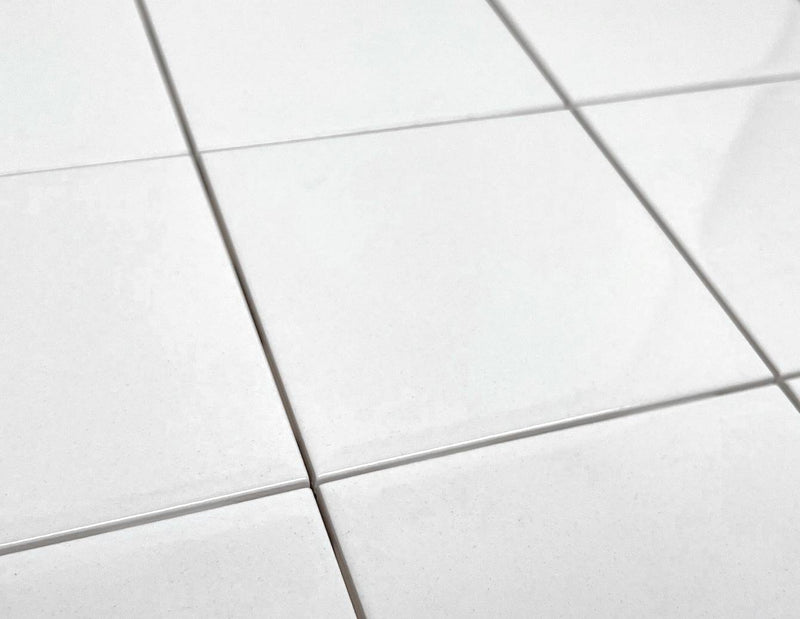 6 in Ceramic Tile Gloss 6x6 Box of 8 Piece for Bathroom Wall and Kitchen Backsplash by Tenedos