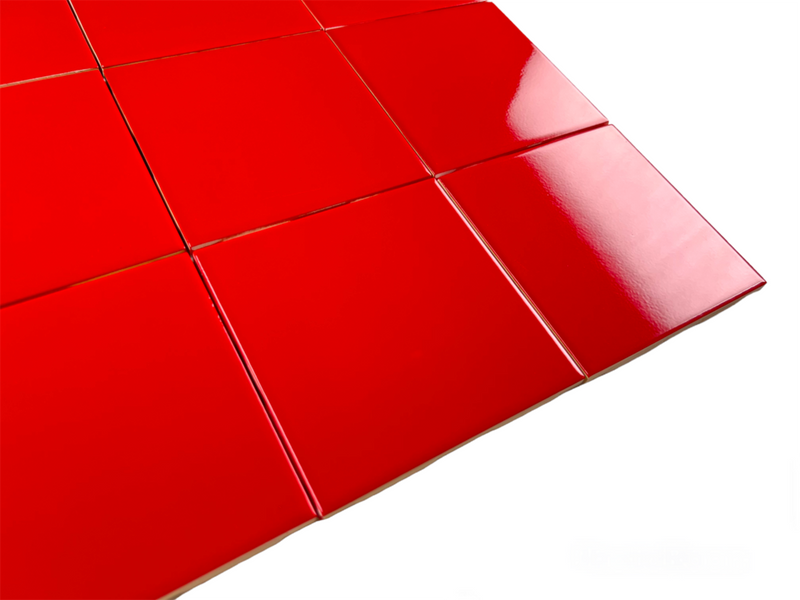 6 in Ceramic Tile Gloss 6x6 Box of 8 Piece for Bathroom Wall and Kitchen Backsplash by Tenedos