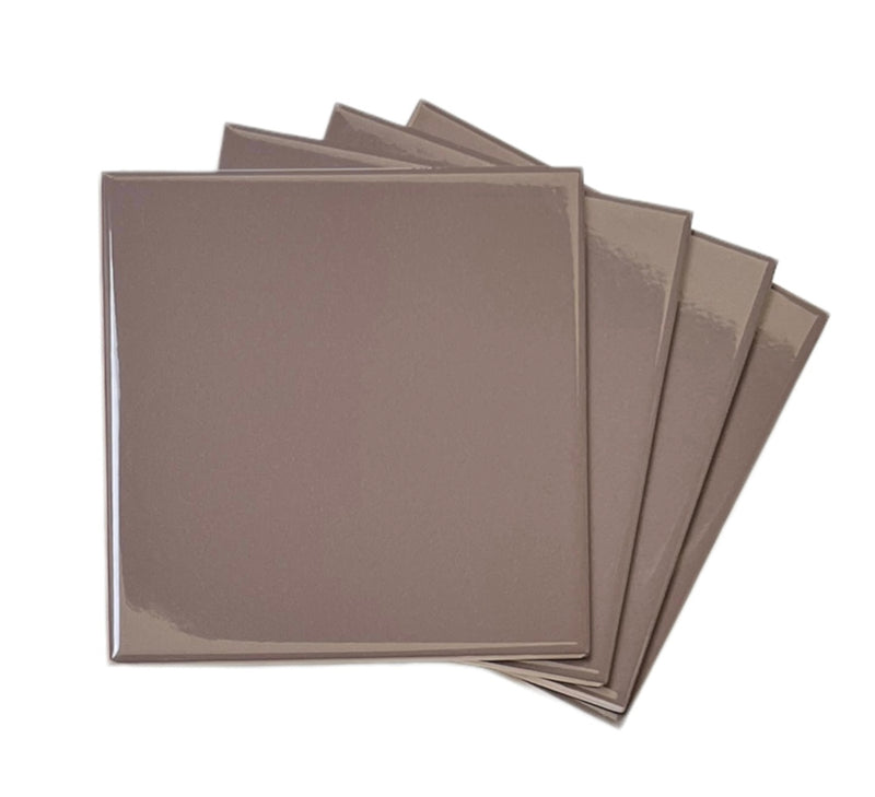 6 in Ceramic Tile Gloss 6x6 Box of 8 Piece for Bathroom Wall and Kitchen Backsplash by Tenedos