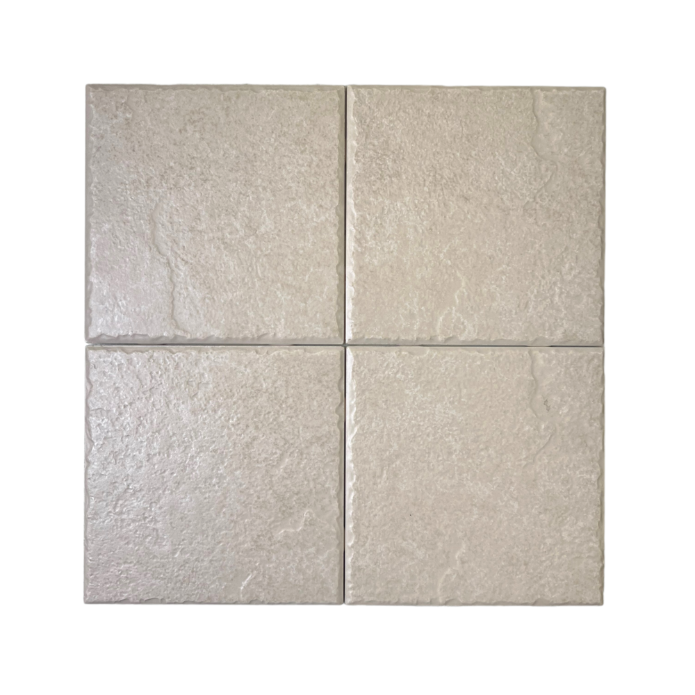 Arctic Ivory Square 6x6 Porcelain Tile Textured Matte for Floor and Wall, Kitchen, Backsplash, Pool Tile, Bathroom Wall, Accent Wall, Fireplace Surround