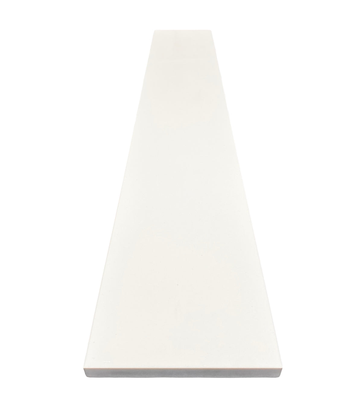 Threshold Shower Curb Pure Super White Engineered Marble 60 inch Length and custom Width