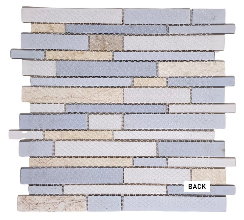 MS International Sonoma Blend 12 in. x 12 in. Glass/Stone Mesh-Mounted Mosaic Wall Tile (Box of 20 Pieces)