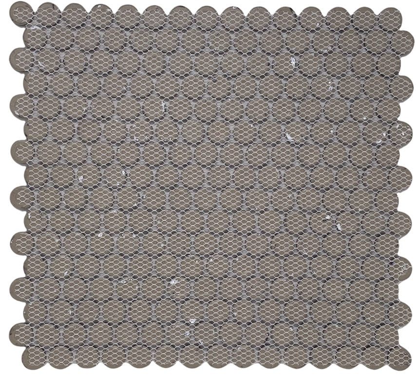 Penny Blue Eye 12 1/4 x 12 Inch Porcelain Mosaic Floor & Wall Tile (10 Pcs/10.2 Sq. Ft. Per Case)