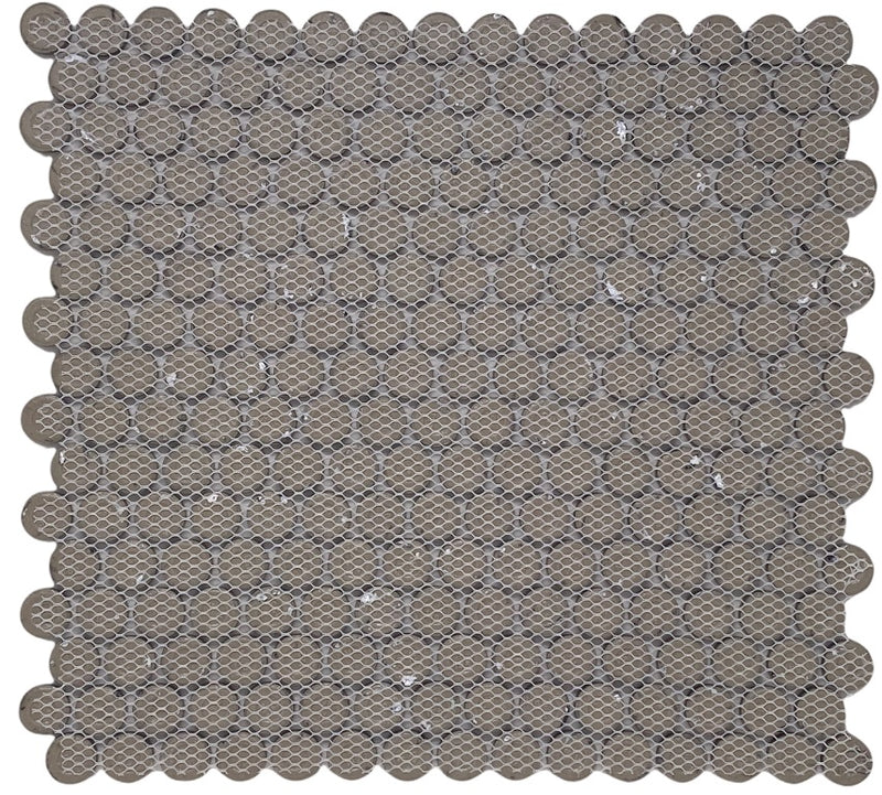 Penny Blue Eye 12 1/4 x 12 Inch Porcelain Mosaic Floor & Wall Tile (10 Pcs/10.2 Sq. Ft. Per Case)