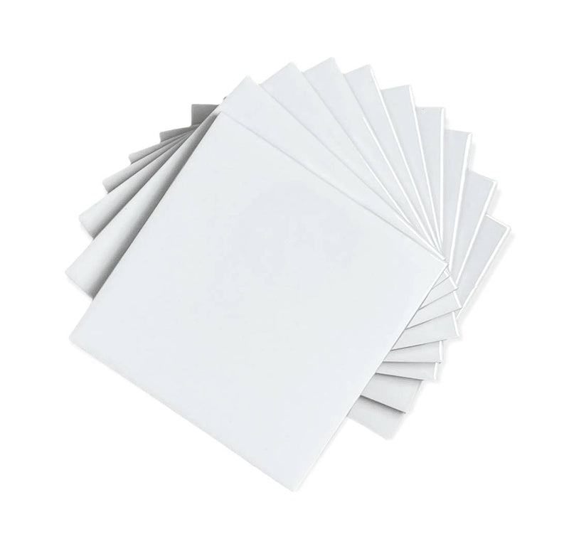 6 in Ceramic Tile Gloss 6x6 Box of 8 Piece for Bathroom Wall and Kitchen Backsplash by Tenedos