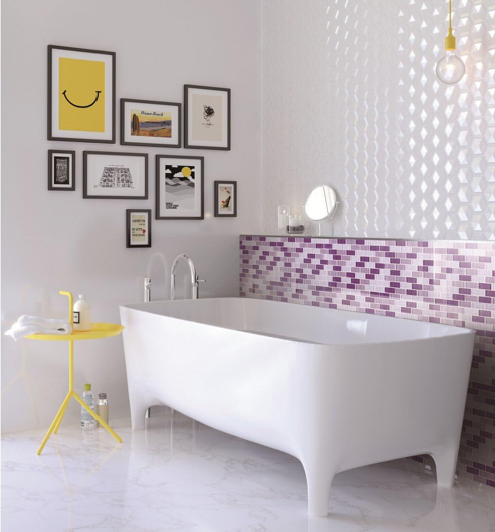 TRCEG-03 1x2 Brick Purple Glass Mosaic Tile Subway Tile Sheet-Kitchen and Bath backsplash Wall Tile