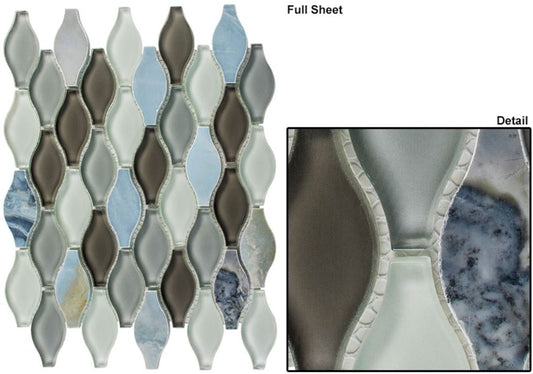 GT Glass Wall Tile Seagull Polar Grey SGS-72