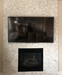Calacatta Gold 1x3 Herringbone Marble Mosaic Polished 1 piece