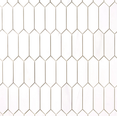 Bianco Dolomite Picket Mosaic Honed  HTC 1 piece