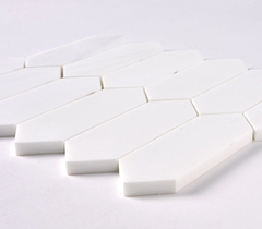 Bianco Dolomite Picket Mosaic Honed  HTC 1 piece