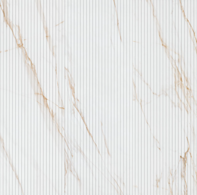 URBANSLAT MARMIRO GOLD  16 in. x 48 in. Matte Ceramic Fluted Wall Tile (15.5 sq. ft./Case)