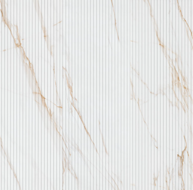 URBANSLAT MARMIRO GOLD  16 in. x 48 in. Matte Ceramic Fluted Wall Tile (15.5 sq. ft./Case)