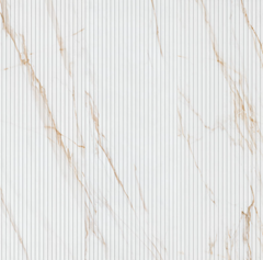 URBANSLAT MARMIRO GOLD  16 in. x 48 in. Matte Ceramic Fluted Wall Tile (15.5 sq. ft./Case)