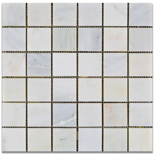 Calacatta Cressa (Asian Statuary) 2x2 Mosaic Polished HTC-1sqft