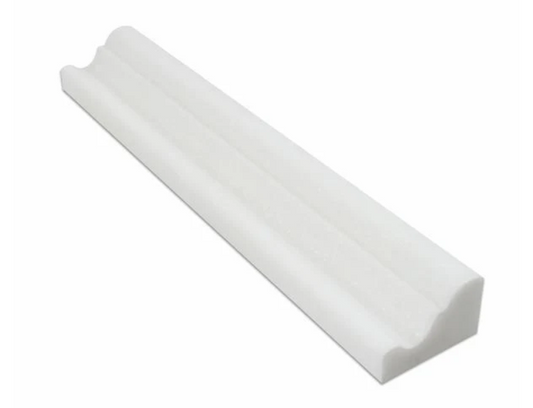 Thassos White Marble Crown Molding Trim Honed HTC-1 piece