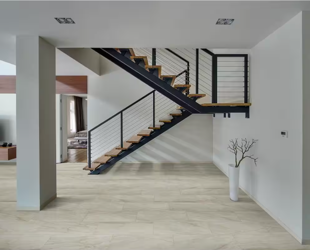 Traffic Master Vigo Beige 12 in. x 24 in. Matte Ceramic Stone Look Floor and Wall Tile by MSI (16 sq. ft. /Case)