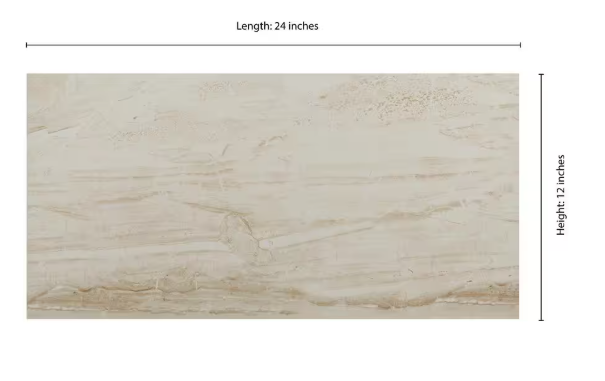 Traffic Master Vigo Beige 12 in. x 24 in. Matte Ceramic Stone Look Floor and Wall Tile by MSI (16 sq. ft. /Case)