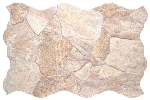 Neptune Amber 17 in. x 26 in. Matte Porcelain Stone Look Floor and Wal