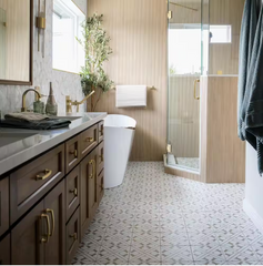 Magnolia 8 in. x 8 in. Matte Porcelain Encaustic Floor and Wall Tile (5.16 sq. ft./Case) HTC