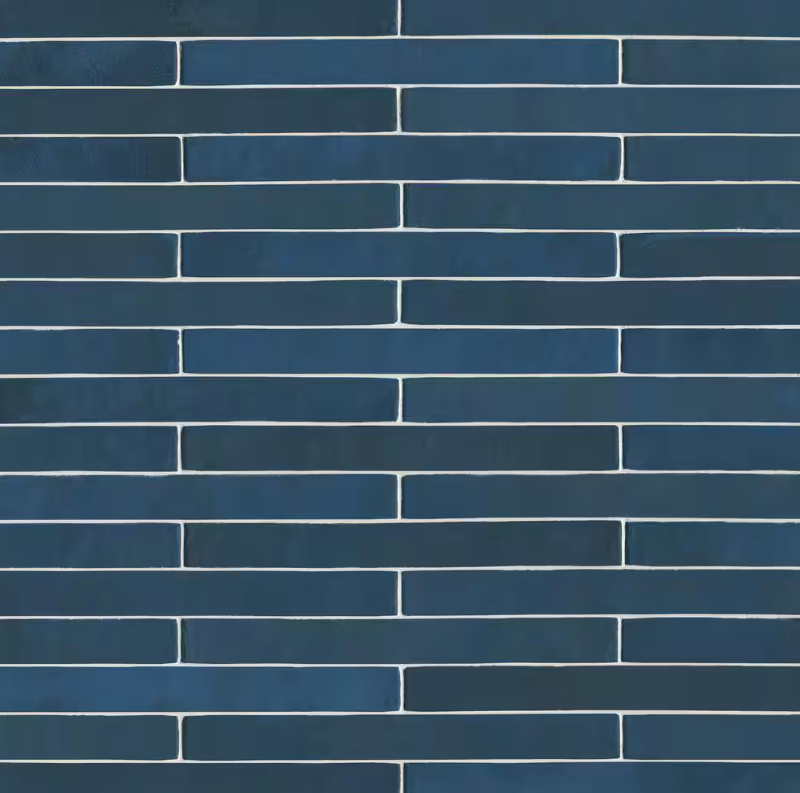 Flamenco Hale Navy Brick 2 in. x 18 in. Polished Porcelain Floor and Wall Tile (8 sq. ft./Case) HTC