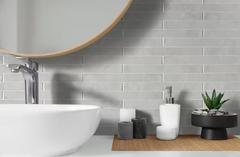 Flamenco Princess White Brick 2 in. x 18 in. Polished Porcelain Floor and Wall Tile (8 sq. ft./Case)