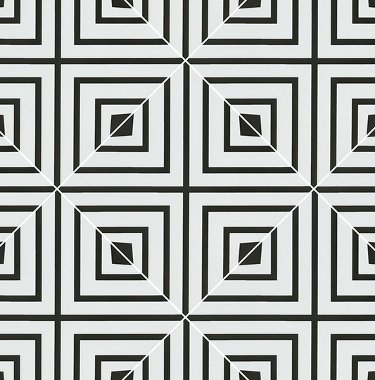 Zaria Modena Encaustic Tile Matte 8x8- 1 Piece