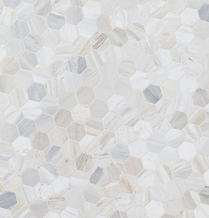 Athena Gold 2" Hexagon Honed Mosaic Tile MSI