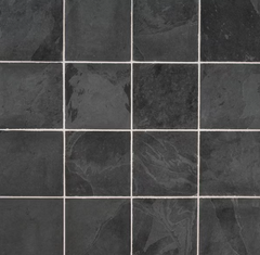 Montauk Black Classic Gauged Slate Tile, 12 in. x 12 in. Floor and Wall (10 sq. ft. / case)