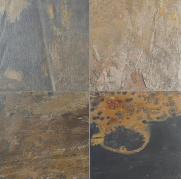 Desert Trail Gauged Textured Stone Look Slate Square Tile 12 in. x 12 in., Floor and Wall (10 sq. ft. /Case)