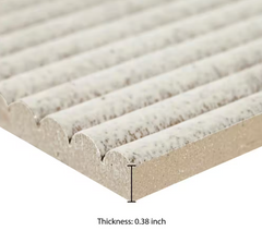 Pearl Stax 6 in. x 12 in. Polished Porcelain Fluted Subway Wall Tile (8.33 sq. ft./Case) MSI