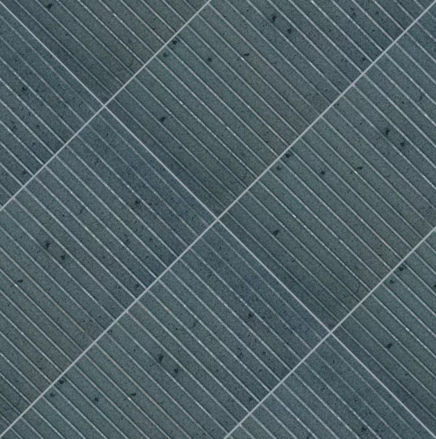 Sapphire Stax 6 in. x 12 in. Polished Porcelain Fluted Subway Wall Tile (8.5 sq. ft./Case)