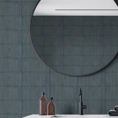 Sapphire Stax 6 in. x 12 in. Polished Porcelain Fluted Subway Wall Tile (8.5 sq. ft./Case)