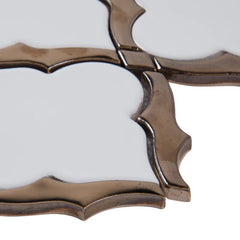 Victorian Light Arabesque 10.83 in. x 15.5 in. Glossy Porcelain Floor and Wall Tile by MSI (10.4 sq. ft./Case)