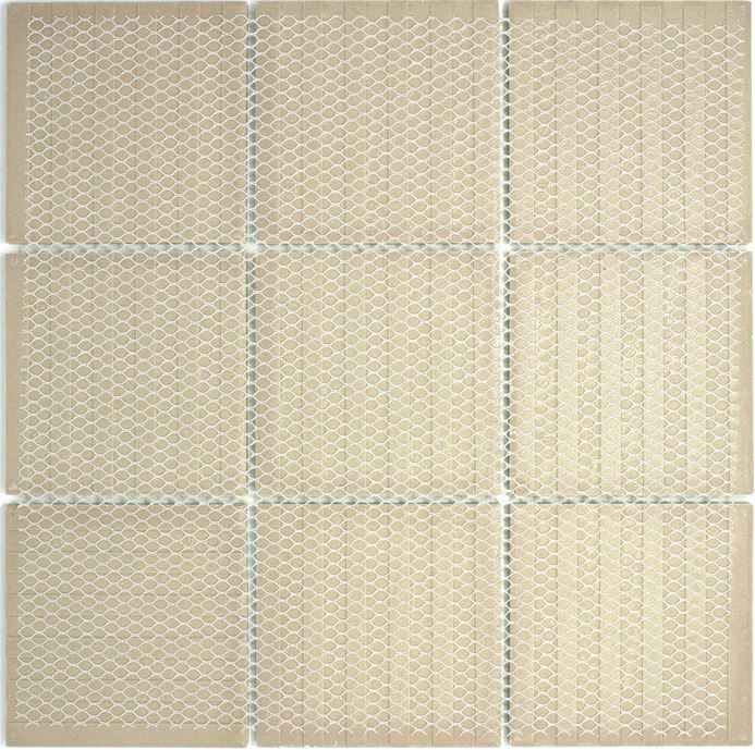 Porcelain 3-3/4 in. x 3-3/4 in. Matte Mesh-Mounted Mosaic for Backsplah, Bathroom Floor & Wall Tiles (11 pcs/case) (White)