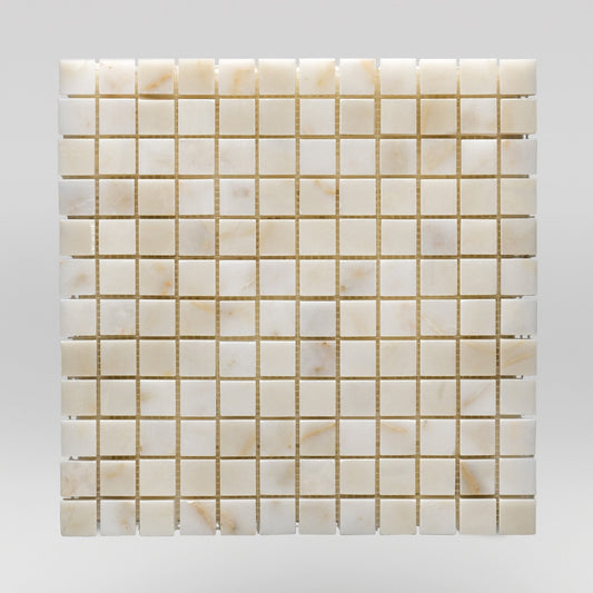 Afyon Sugar Polished 1"x1" Marble Mosaic