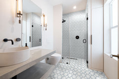 Azula Linea 8 in. x 13 in. Polished Marble Mosaic Floor and Wall Tile by MSI