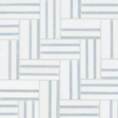 Azula Linea 8 in. x 13 in. Polished Marble Mosaic Floor and Wall Tile by MSI