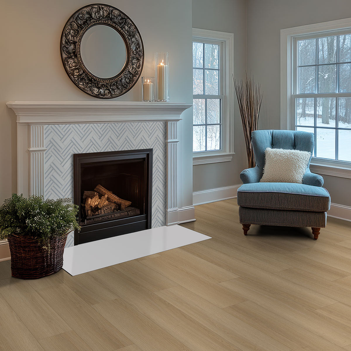 Azula Linea 8 in. x 13 in. Polished Marble Mosaic Floor and Wall Tile by MSI