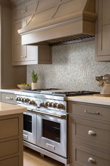 Briar Rosa Penny Round 12 in. x 12 in. Matte Mesh-Mounted Mosaic Wall Floor Tile