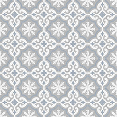 GT Vintage Blue Gray Floral  8x8  0GZ20DG