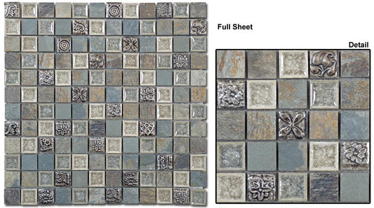 TS906 Methodical Grey 1" x 1"