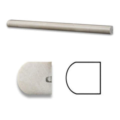 Tenedos Crema Marfil 3/4x12 Bullnose Liner Polished/Honed 1 piece