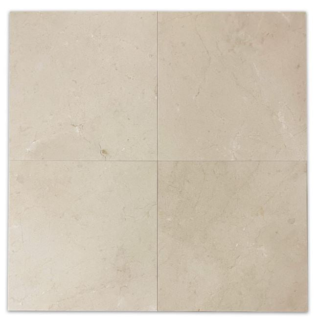 Crema Marfil Marble 6x6 Marble Floor Wall Tile Polished for Bathroom Shower, Kitchen Backsplash
