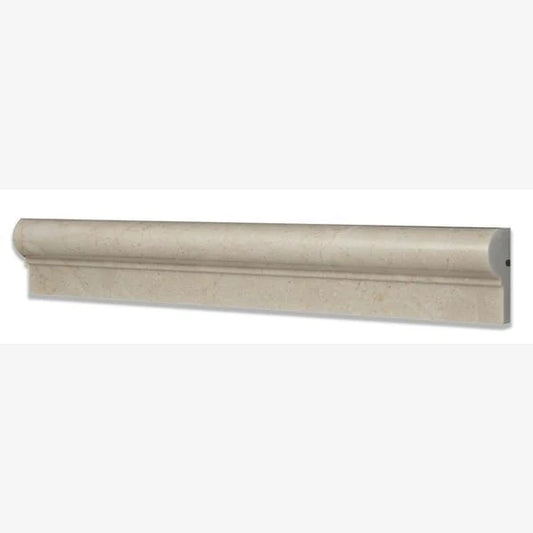 Tenedos Crema Marfil Chair Rail Molding Polished/Honed 1 piece