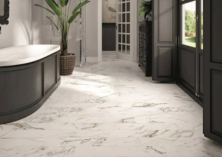 3x12 Calacatta Gold Italian Marble Subway Tile Honed (Matte)