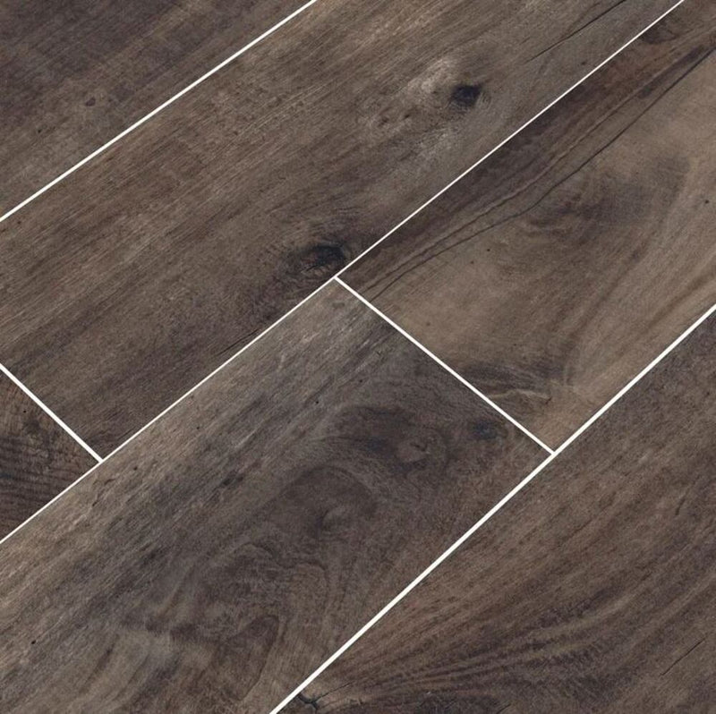Country River 8x48 Vinyl Flooring Porcelain Wood Look Tile (Box of 10.6 sq.ft)